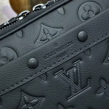 LV M82544 Louis Vuitton Nano Alpha Bag Black embossing
