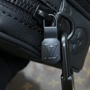 LV M82544 Louis Vuitton Nano Alpha Bag Black embossing