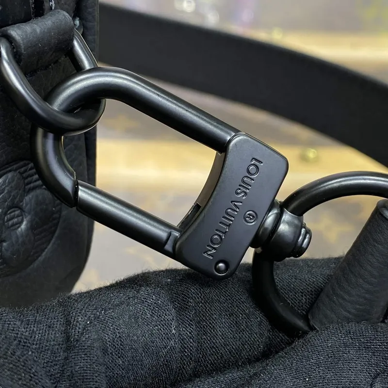 LV M82544 Louis Vuitton Nano Alpha Bag Black embossing