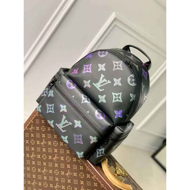 LV M22488 Louis Vuitton Comet Backpack Bag Black Borealis