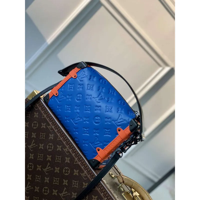 LV M21709 Louis Vuitton Side Trunk PM Bag Blue