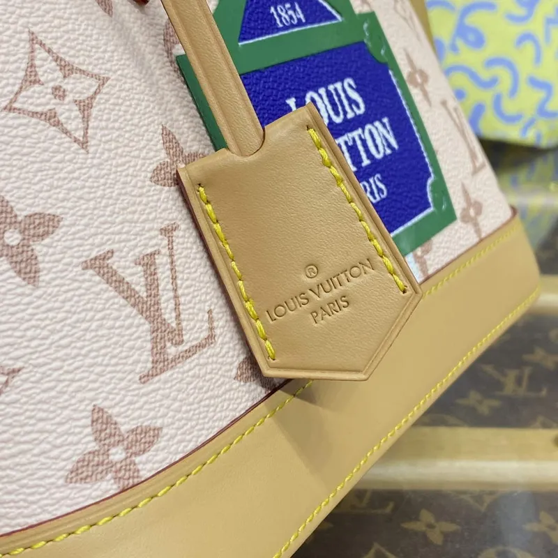LV M23502 Louis Vuitton Alma BB Bag Beige/Ochre