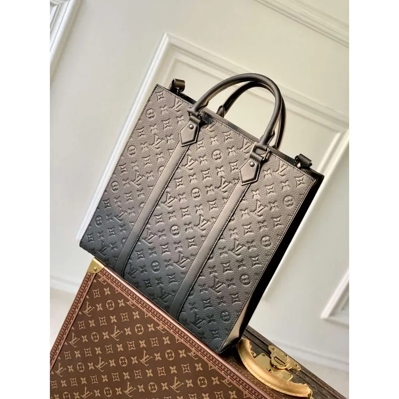 LV M21866 Louis Vuitton Sac Plat NV Bag Black
