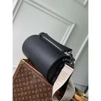 LV M23092 Louis Vuitton Soft Polochon Cross body Bag Black