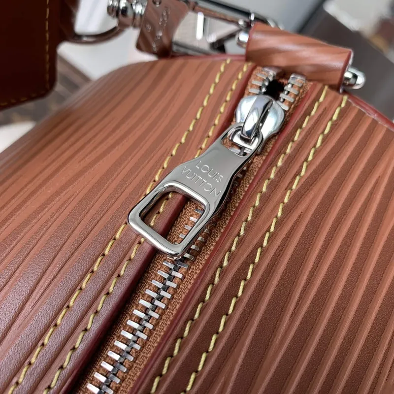 LV M23092 Louis Vuitton Soft Polochon Cross body Bag Cognac