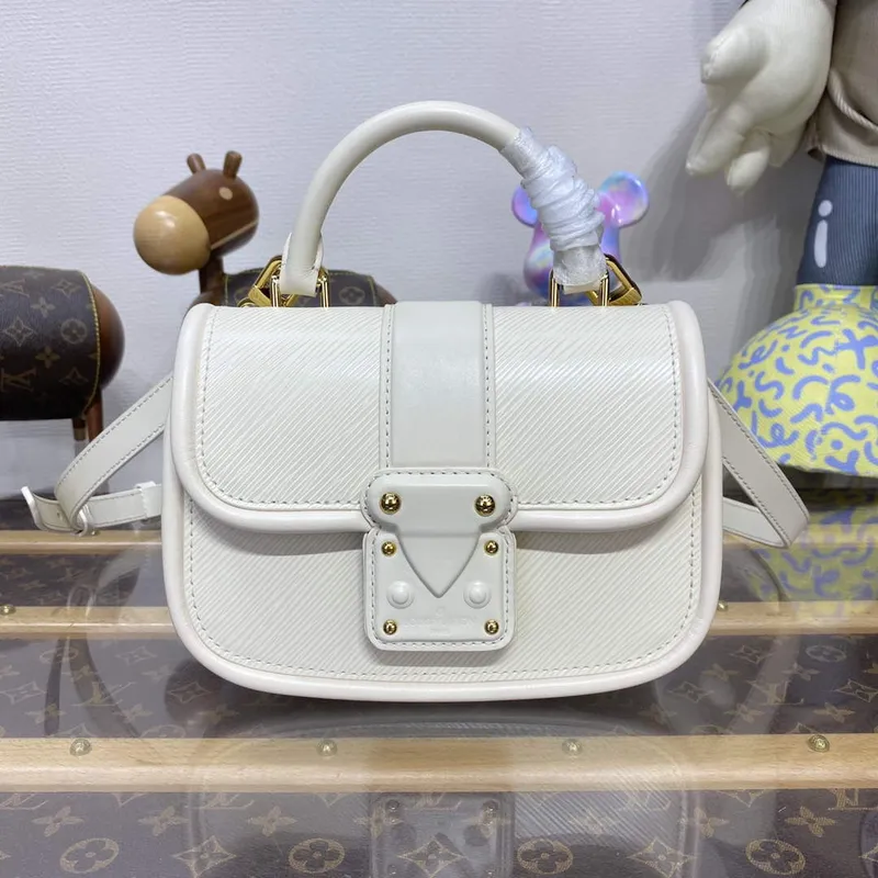 LV M22720 Louis Vuitton Hide and Seek Bag Quartz white