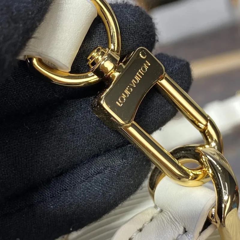 LV M22720 Louis Vuitton Hide and Seek Bag Quartz white