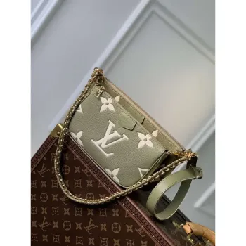 LV M80399 Louis Vuitton Multi Pochette Accessoires Bag Grass green
