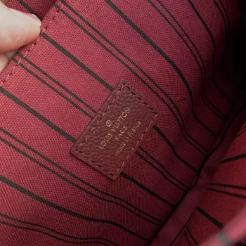 LV M41487 Louis Vuitton Pochette Métis Handbag Wine Red