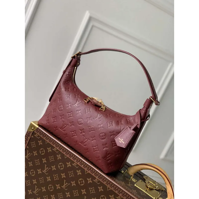 LV M46610 Louis Vuitton Sac Sport Bag Wine Red