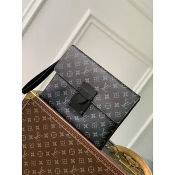LV M82598 Louis Vuitton Pochette S Lock Black