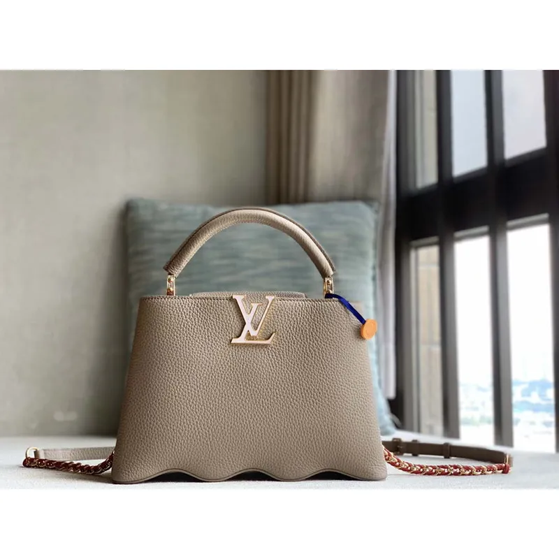 LV M22121 Louis Vuitton Capucines BB Handbag Gray