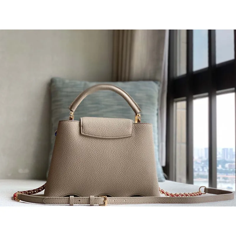 LV M22121 Louis Vuitton Capucines BB Handbag Gray