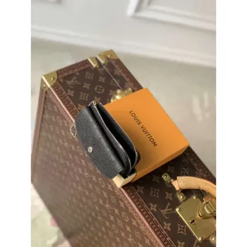 LV M81287 Louis Vuitton Card Holder Recto Verso Black