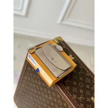 LV M81287 Louis Vuitton Card Holder Recto Verso Galet Gray
