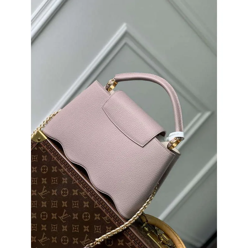 LV M22122 Louis Vuitton Capucines MM Handbag Wisteria