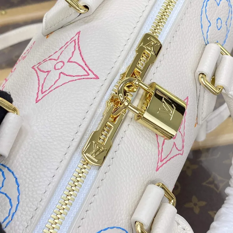 LV M46667 Louis Vuitton Speedy Bandoulière 20 Handbag Beige
