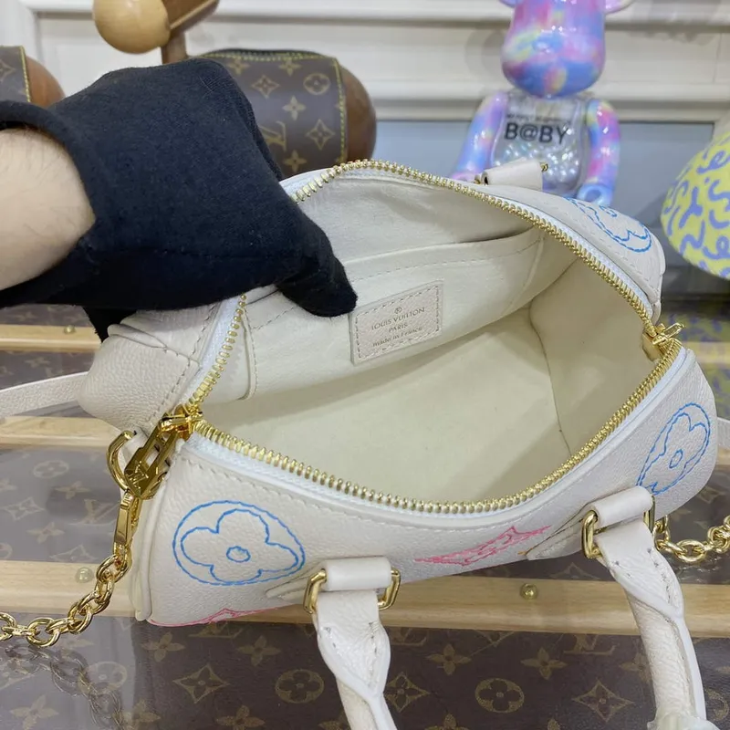 LV M46667 Louis Vuitton Speedy Bandoulière 20 Handbag Beige