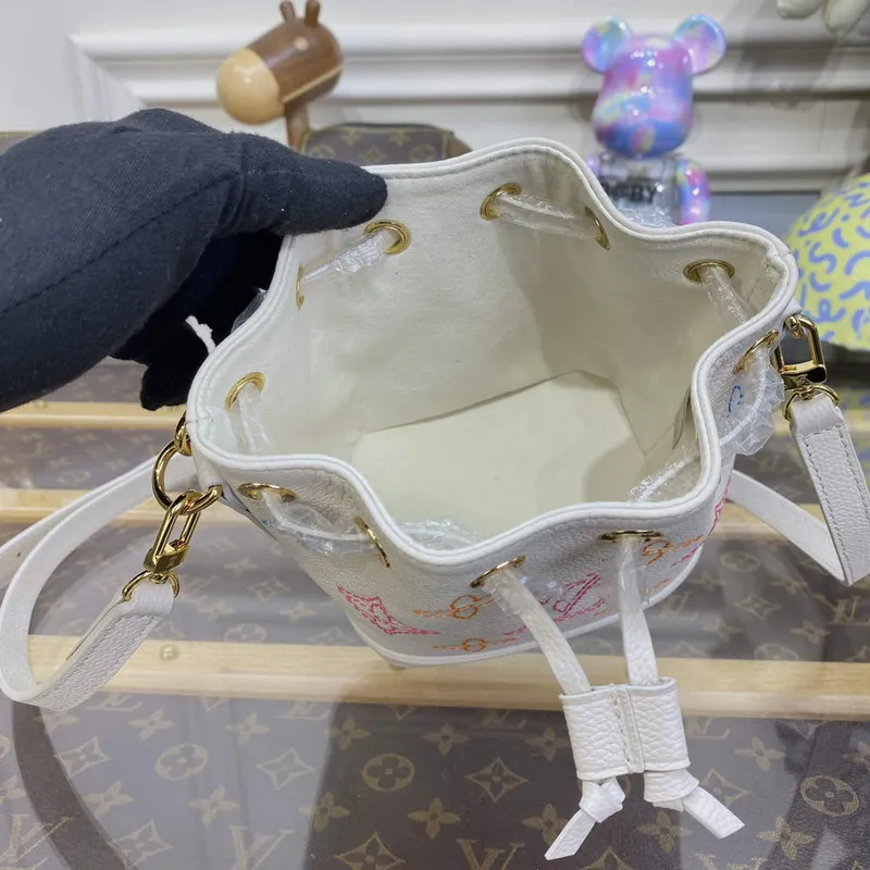 LV M23088 Louis Vuitton Nano Noé Handbag Beige