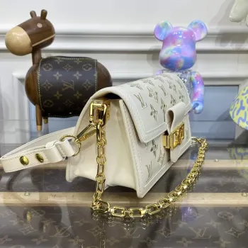 LV M22955 Louis Vuitton Dauphine East West Handbag Beige