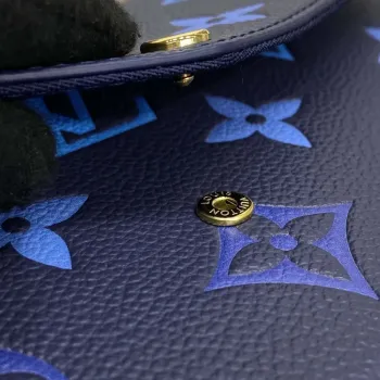 LV M82349 Louis Vuitton Felicie Pochette Monogram Empreinte Bag Navy Blue