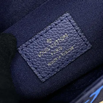LV M82349 Louis Vuitton Felicie Pochette Monogram Empreinte Bag Navy Blue