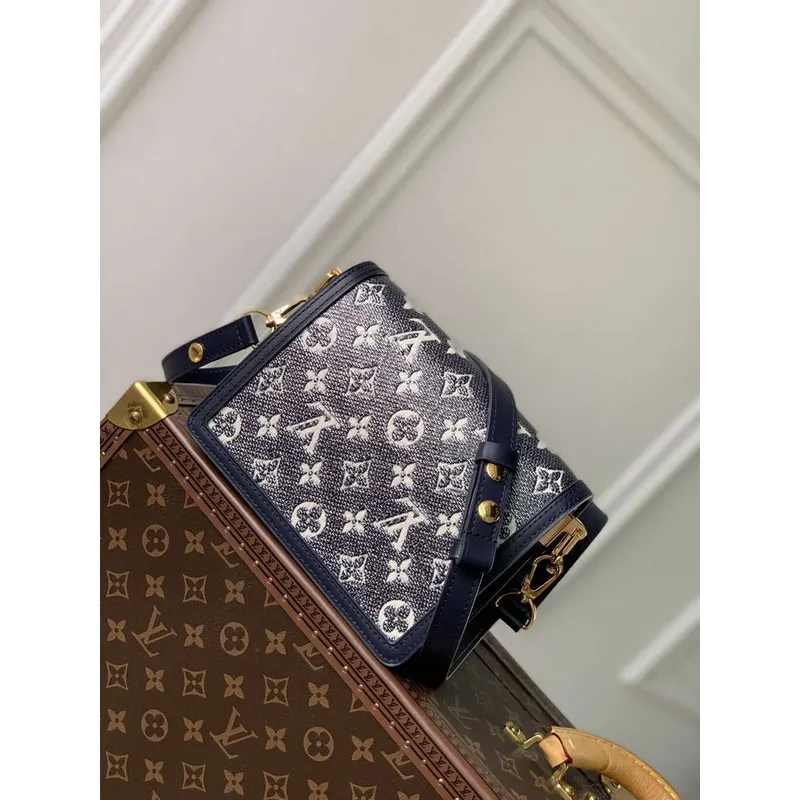 LV M22826 Louis Vuitton Mini Dauphine Handbag Blue