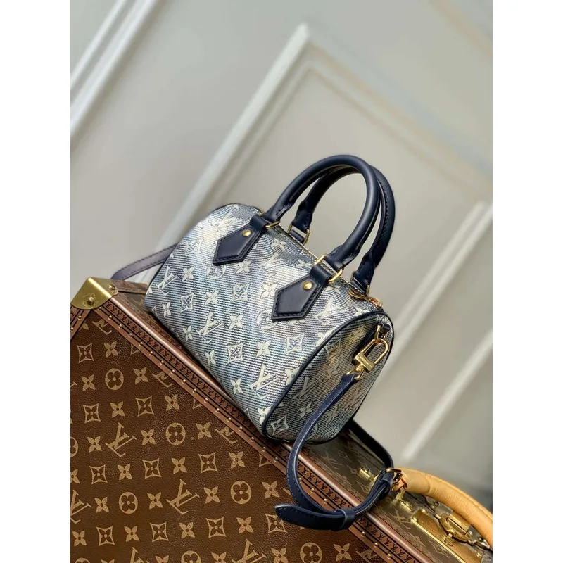 LV M23069 Louis Vuitton Speedy Bandoulière 20 Handbag Blue