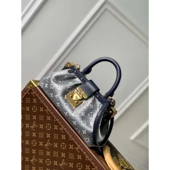LV M46544 Louis Vuitton Monogram Clutch Bag Blue