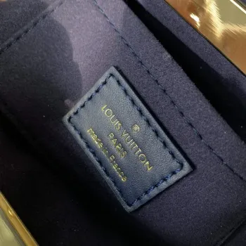 LV M46544 Louis Vuitton Monogram Clutch Bag Blue
