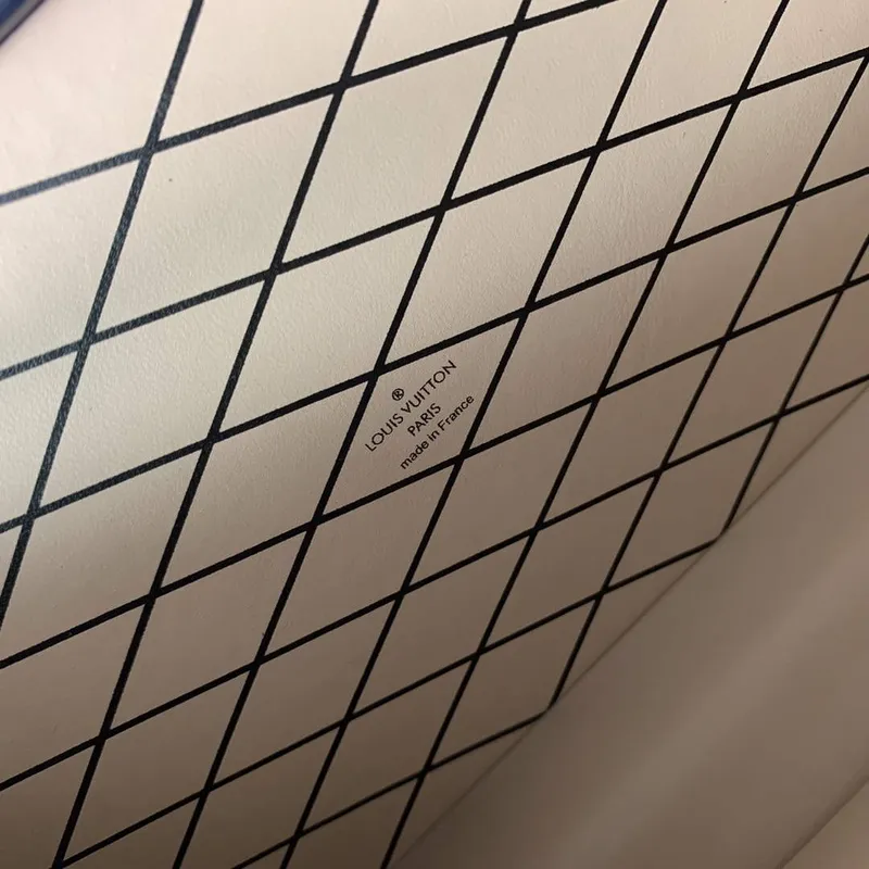 LV M22882 Louis Vuitton Petite Malle Handbag Blue