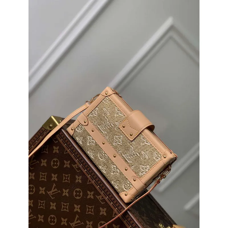 LV M22882 Louis Vuitton Petite Malle Handbag Beige