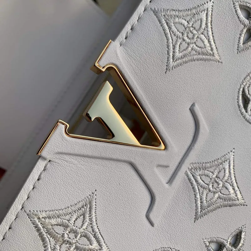 LV M22863 Louis Vuitton Capucines Mini Handbag White