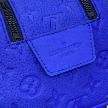 LV M82576 Louis Vuitton Dopp Kit Bag Racing Blue