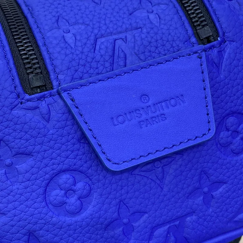 LV M82576 Louis Vuitton Dopp Kit Bag Racing Blue
