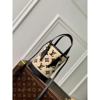 LV M82418 Louis Vuitton Nano Bucket Bag Black