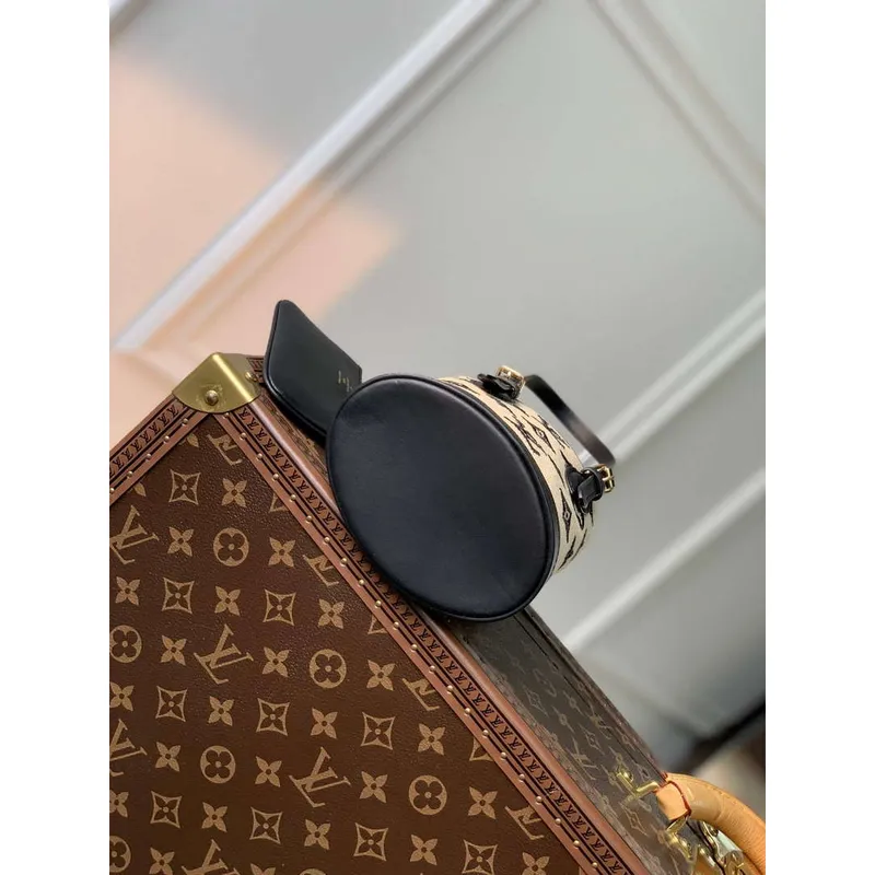LV M82418 Louis Vuitton Nano Bucket Bag Black