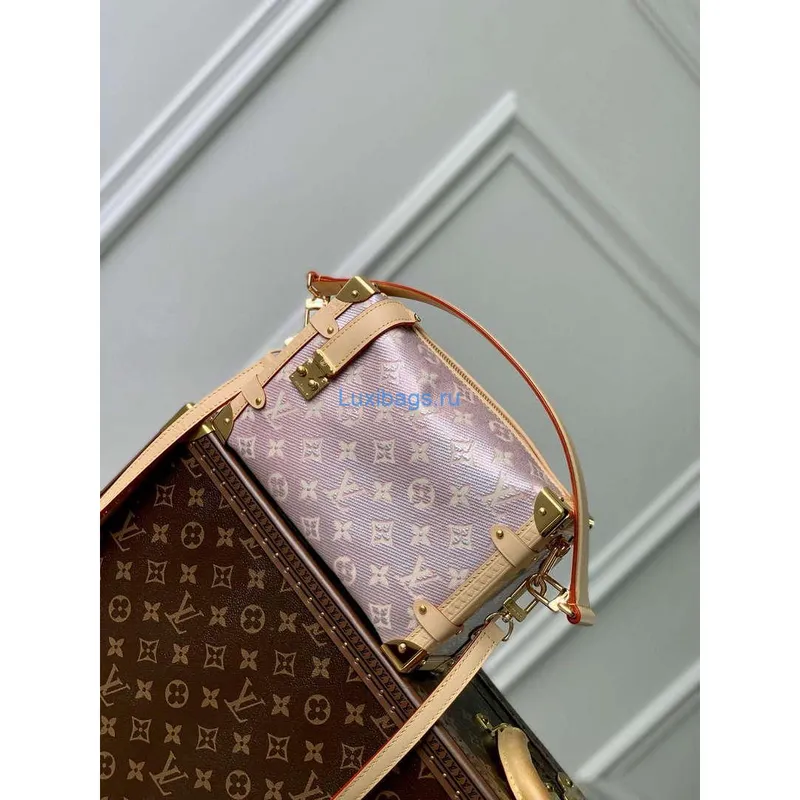 LV M22842 Louis Vuitton Side Trunk Handbag Pink