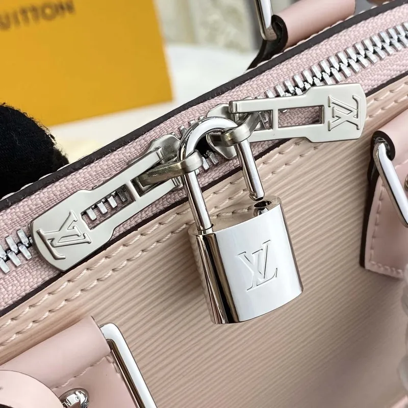 LV Louis Vuitton Alma BB Epi Handbag M40302 Nude with beige and Gray