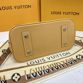 LV M57540 Louis Vuitton Alma BB Epi Handbag Caramel