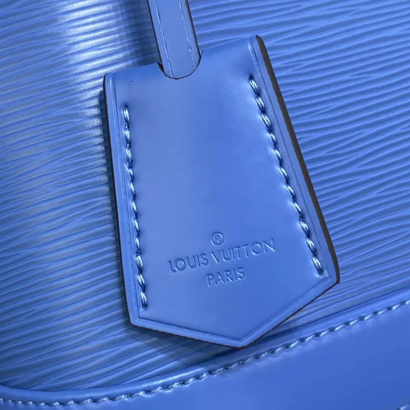 LV M57426 Louis Vuitton Alma BB Epi Handbag Blue