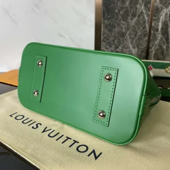 LV M40862 Louis Vuitton Alma BB Epi Handbag Green