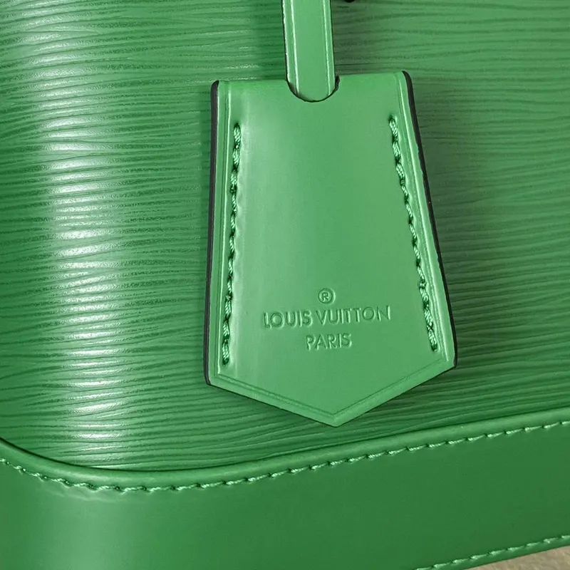 LV M40862 Louis Vuitton Alma BB Epi Handbag Green