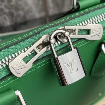 LV M40862 Louis Vuitton Alma BB Epi Handbag Green