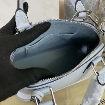 LV M59345 Louis Vuitton Alma BB Epi Handbag Sky Blue