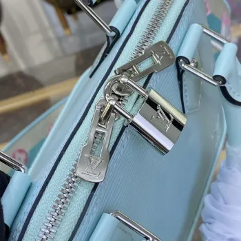 LV M22619 Louis Vuitton Alma BB Epi Handbag Light Blue