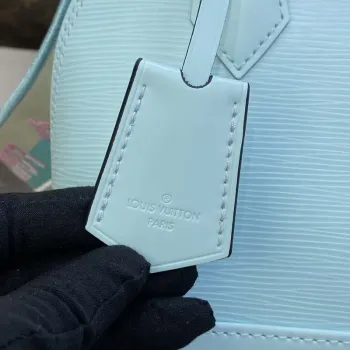 LV M22619 Louis Vuitton Alma BB Epi Handbag Light Blue