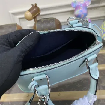 LV M22619 Louis Vuitton Alma BB Epi Handbag Light Blue