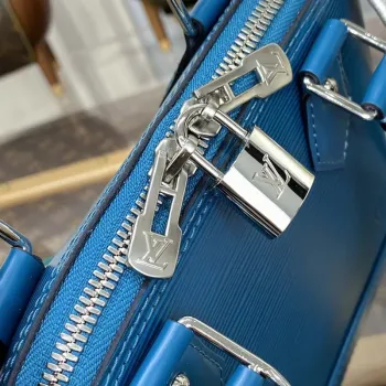 LV M20609 Louis Vuitton Alma BB Epi Handbag Turquoise Green