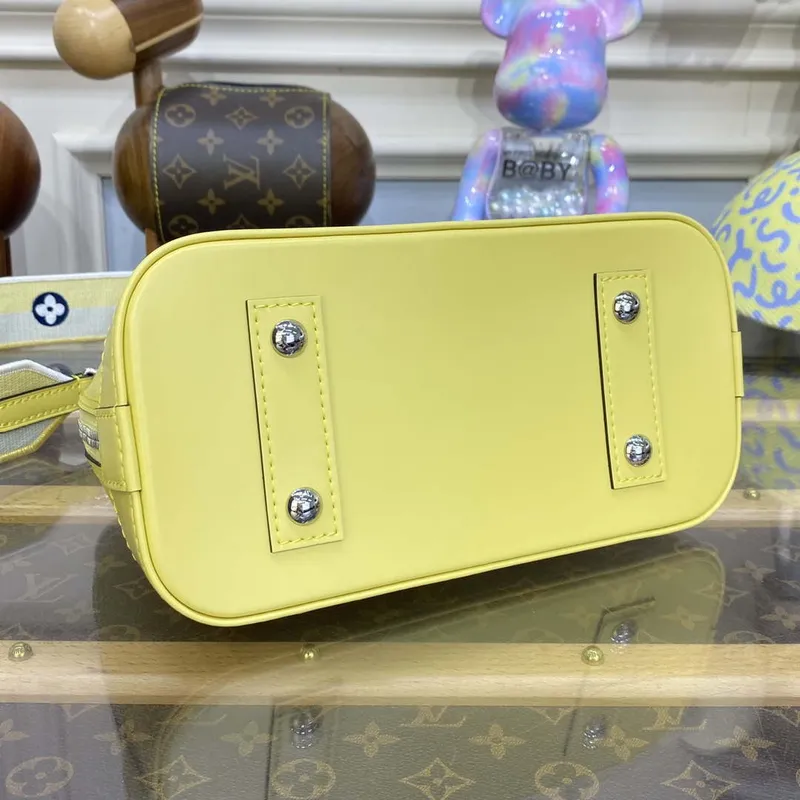 LV M22213 Louis Vuitton Alma BB Epi Handbag Yellow